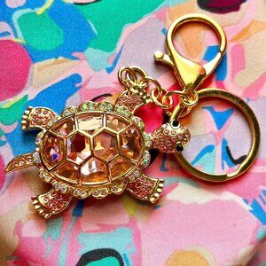 NEW Pink Turtle Bag Charm/Keychain
